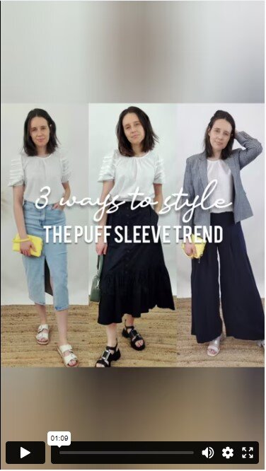 Seeking Lola Inspired Puff Sleeve Top